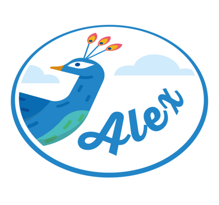 Customizable Peacock custom vinyl carpet - TenStickers