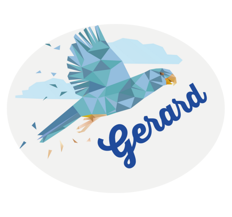 Customized Geometric Eagle custom vinyl carpet - TenStickers