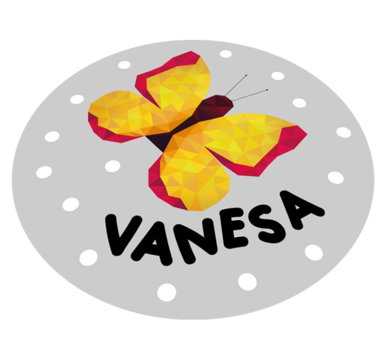 Personalized Butterfly custom vinyl carpet - TenStickers
