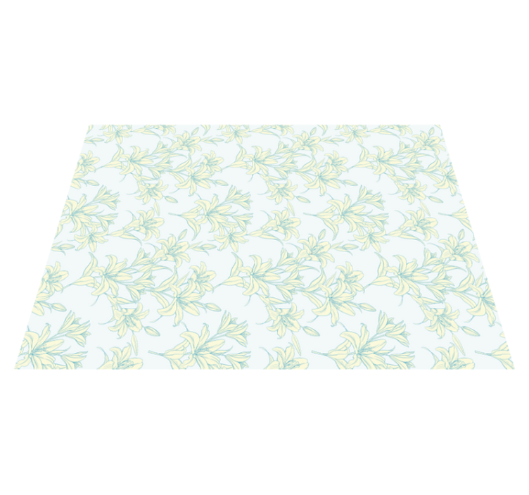 Gentle Blossom Motif kids vinyl carpet - TenStickers