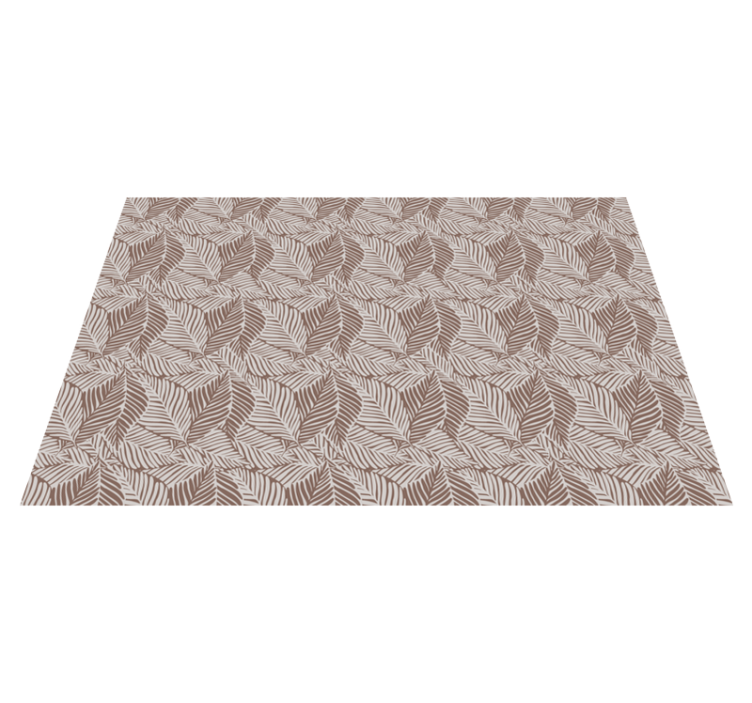 Leaf Patterned Surface floral vinyl carpet - TenStickers