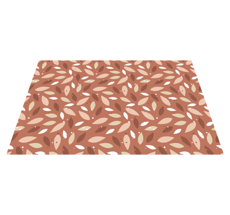 Leafy Pattern floral vinyl carpet - TenStickers