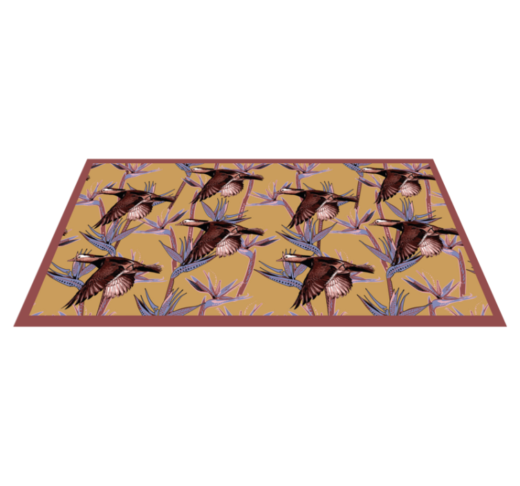 Flying Ducks Pattern animal vinyl carpet - TenStickers