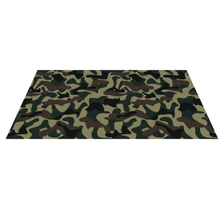 Camouflage Pattern animal print vinyl carpet - TenStickers