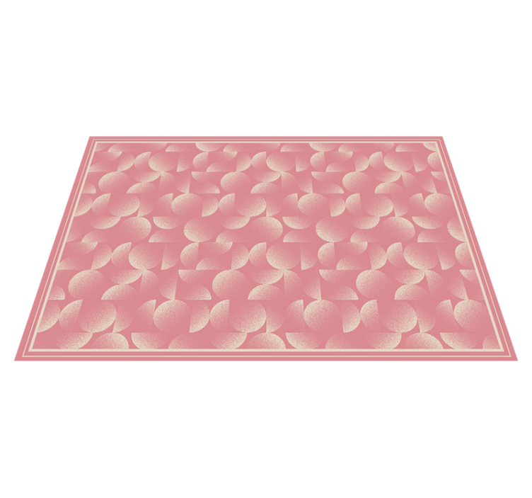 Ginkgo Leaf Pattern pink vinyl carpet - TenStickers