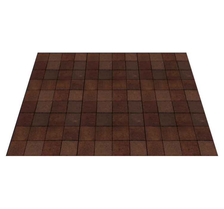 Earthy Tiled Surface tile vinyl carpet - TenStickers