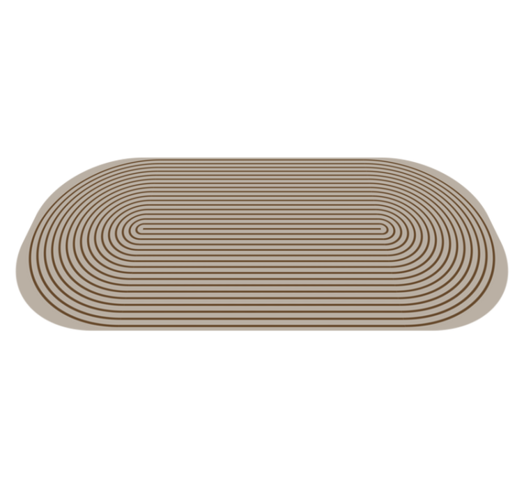 Contour Lines striped vinyl carpet - TenStickers