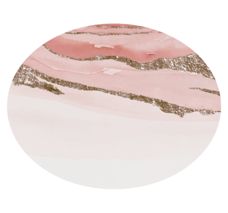 Abstract Textured Circular Design pink vinyl carpet - TenStickers