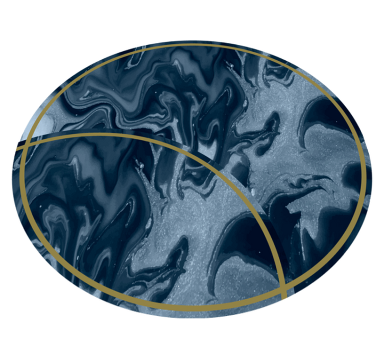 Abstract Marbled Circular Design marble vinyl carpet - TenStickers