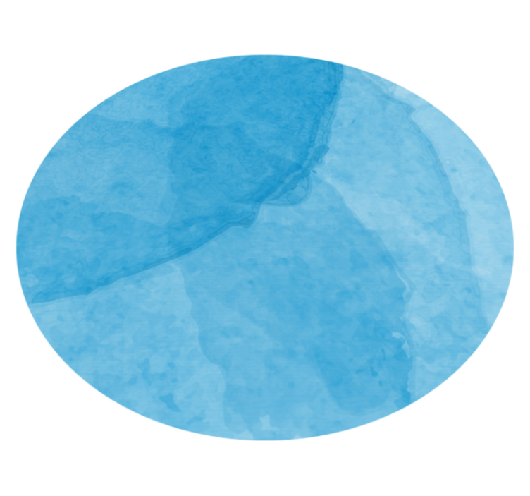 Abstract Blue Circular Design minimalist vinyl carpet - TenStickers