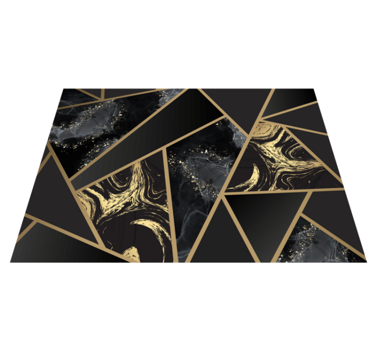 Abstract Marble Merge geometric vinyl carpet - TenStickers