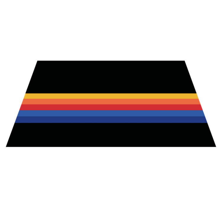 Vintage gaming stripes stripes carpet - TenStickers