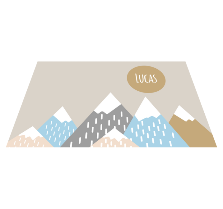 Customizable Mountainscape custom vinyl carpet - TenStickers