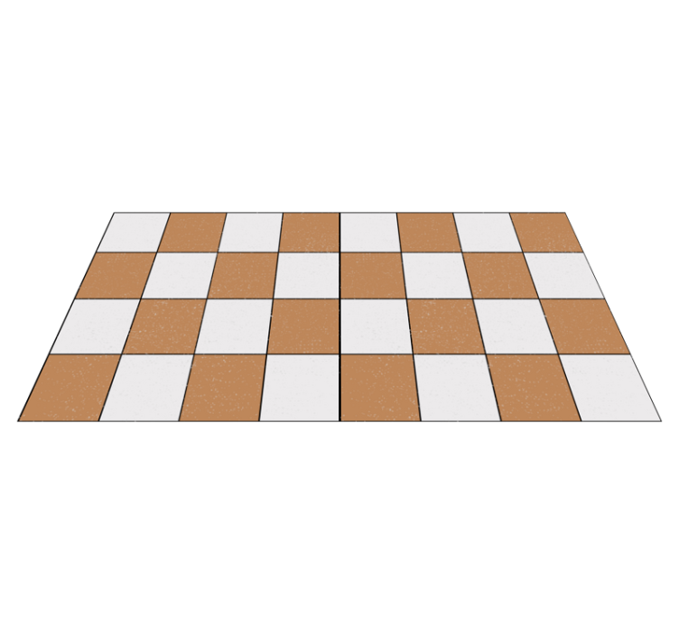 Checkerboard Pattern Decor kitchen vinyl carpet - TenStickers