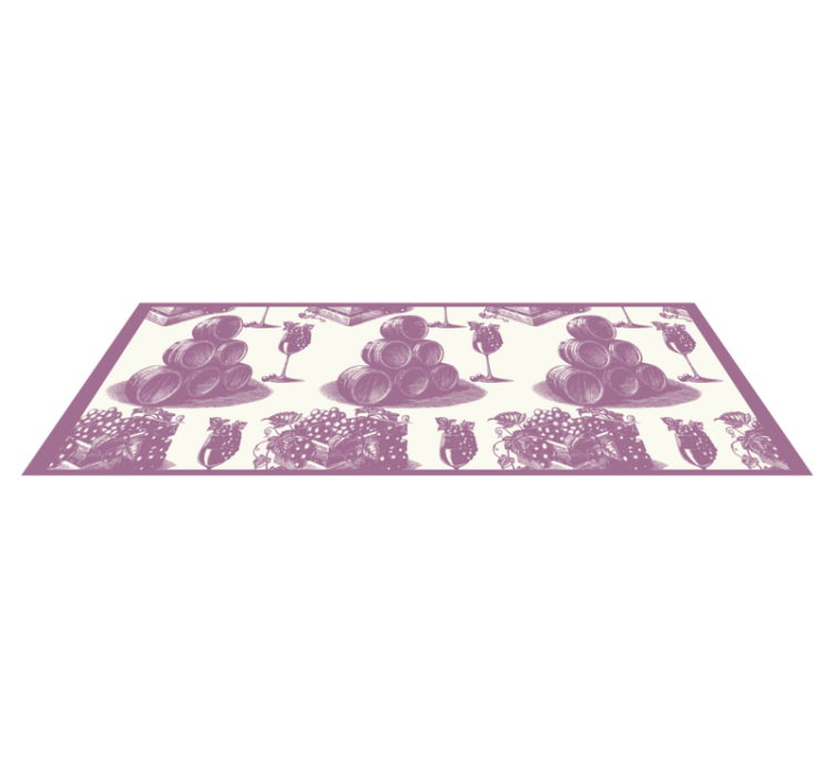 Wine Cellar Sketch Aesthetics vintage vinyl carpet - TenStickers