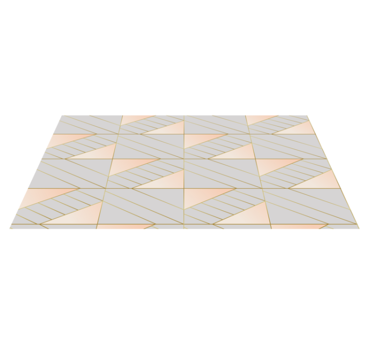 Geometric patterned geometric vinyl carpet - TenStickers