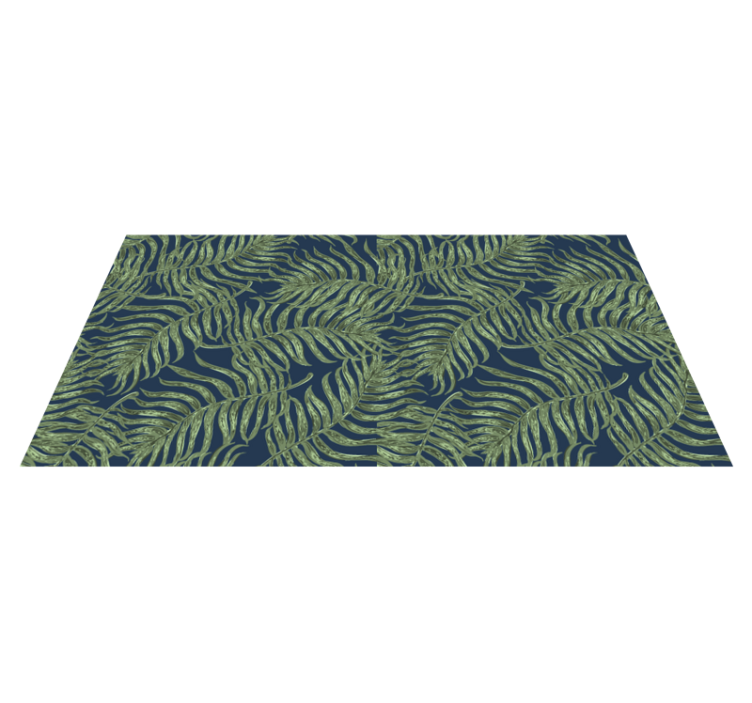 Tropical Leaf Pattern floral vinyl carpet - TenStickers