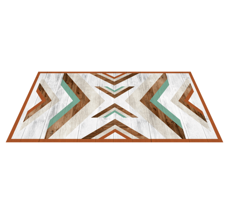 Chevron wooden texture bedroom vinyl carpet - TenStickers