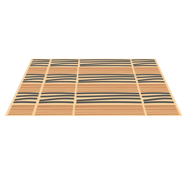 Layered striped elegance bedroom vinyl carpet - TenStickers