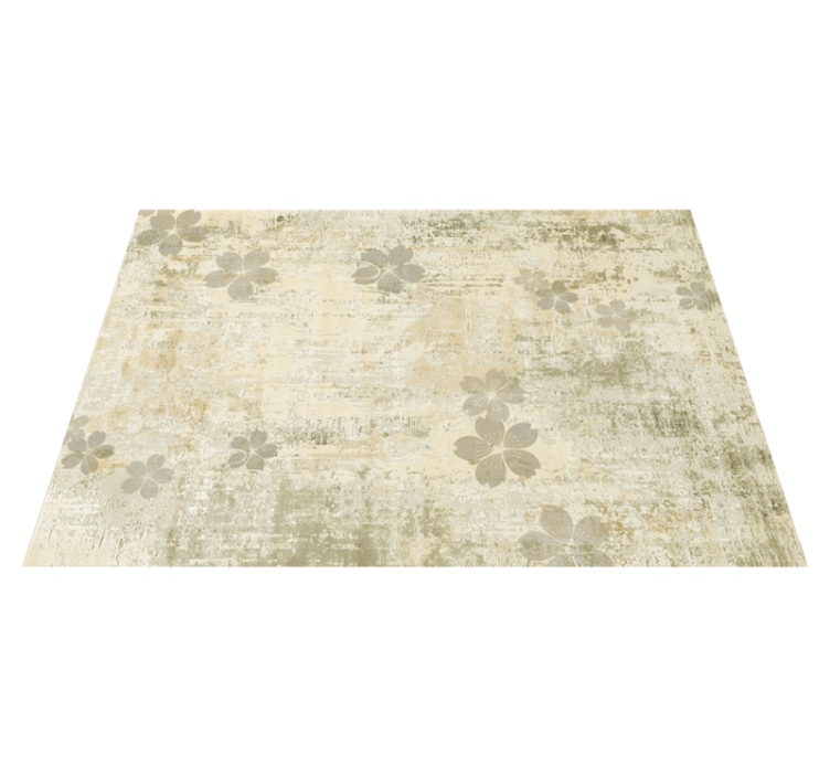 Subtle floral elegance living room vinyl carpet - TenStickers