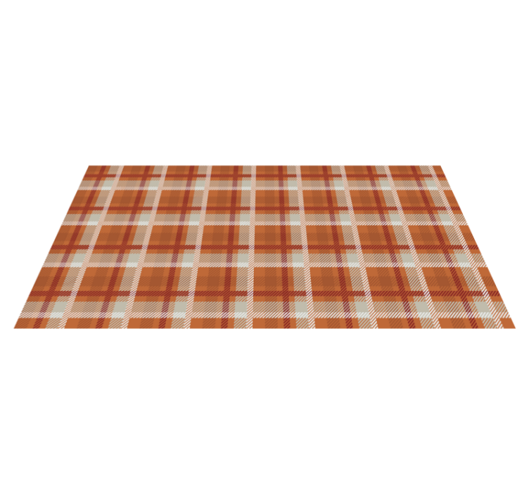 Plaid patterned warmth living room vinyl carpet - TenStickers