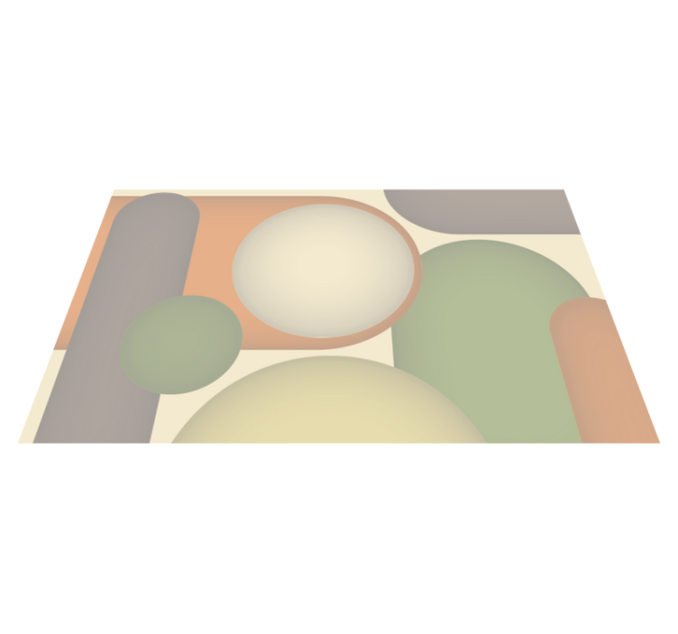 Contemporary Circular Patterns modern vinyl carpet - TenStickers