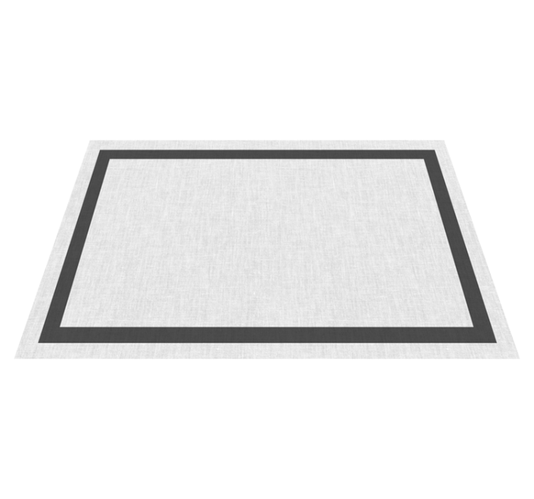 White and gray Teplon minimalist rug - TenStickers
