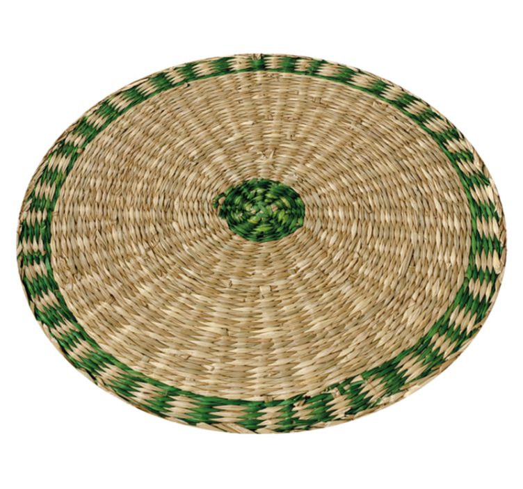 Woven round texture vinyl wood flooring carpet - TenStickers