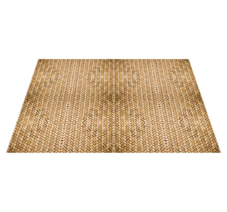 Woven bamboo bathroom flooring - TenStickers