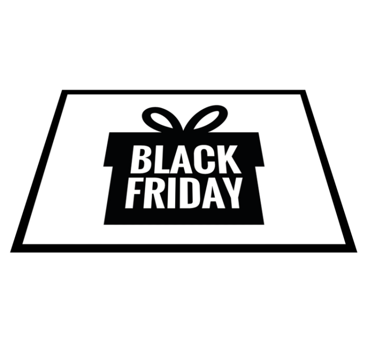 Black Friday box vinyl carpet - TenStickers