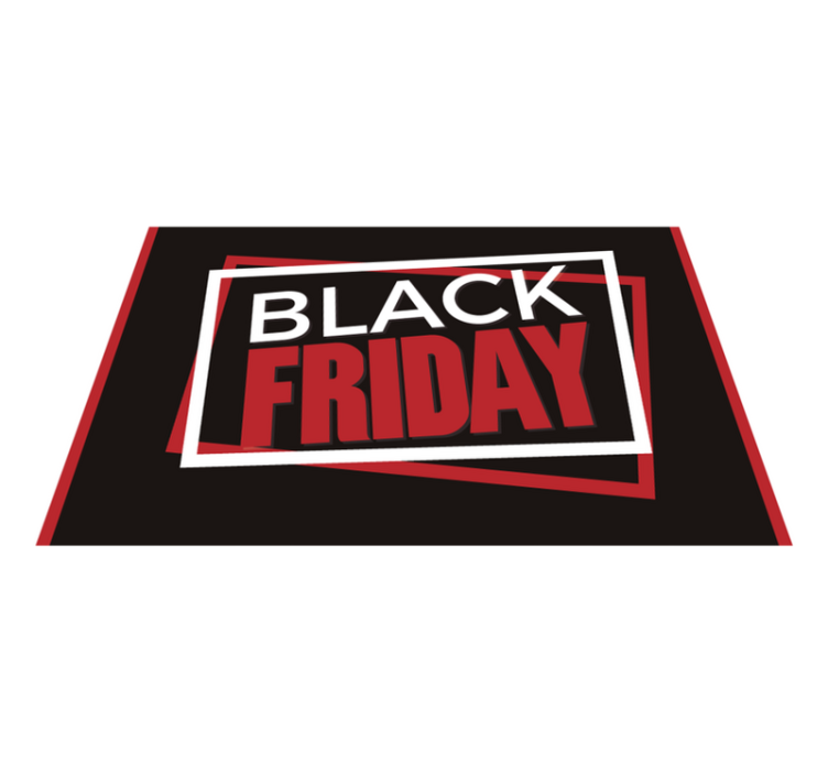 Black Friday promo black carpet - TenStickers