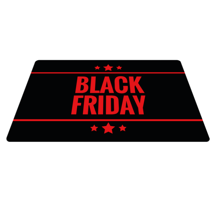 Black Friday text black carpet - TenStickers