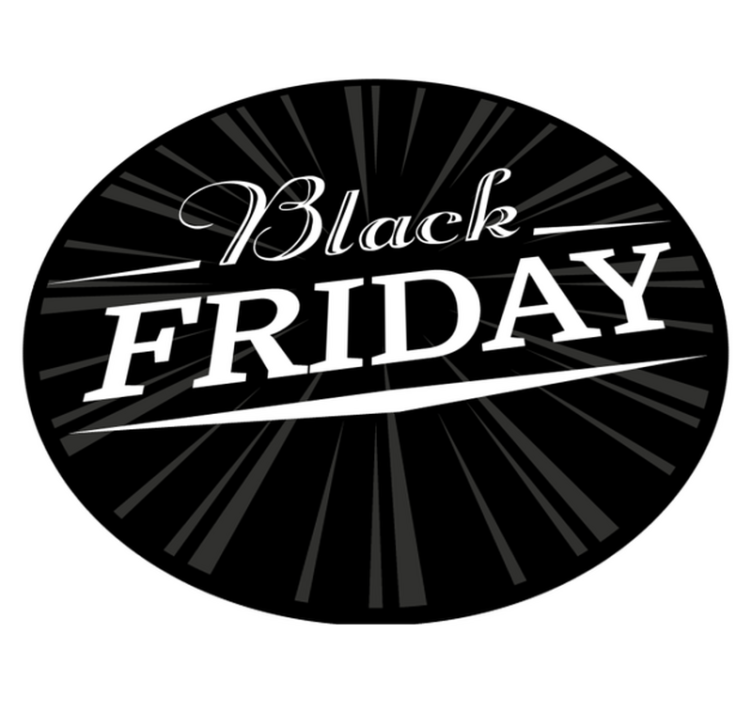 Black Friday circular carpet - TenStickers