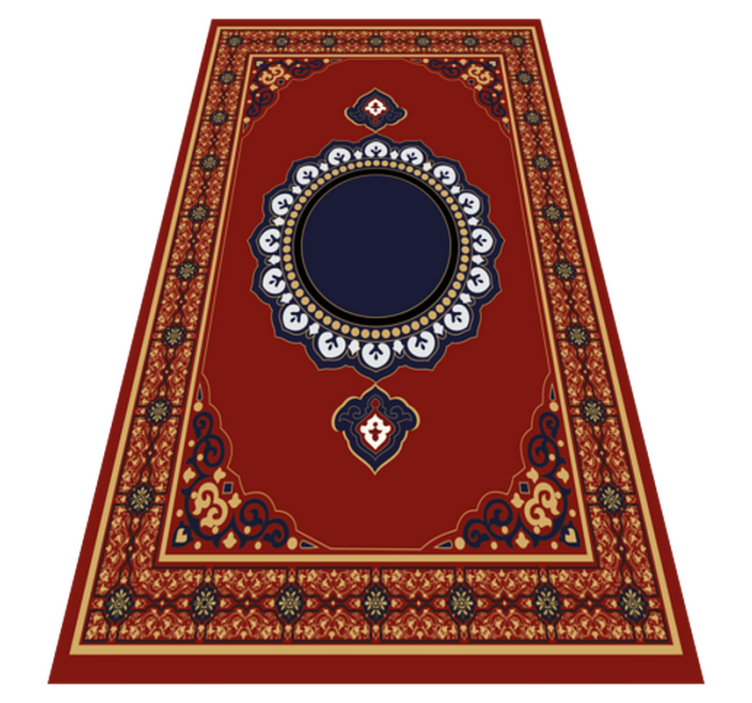 Persian style rectangular rug - TenStickers