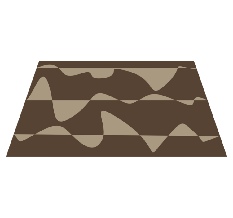 abstract brown kitchen vinyl carpet - TenStickers