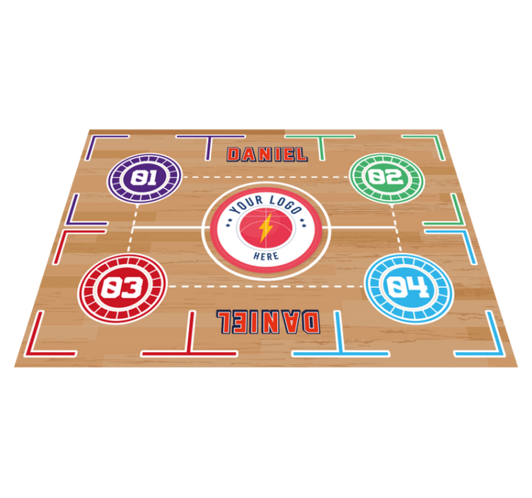basket training  rectangular vinyl carpet - TenStickers