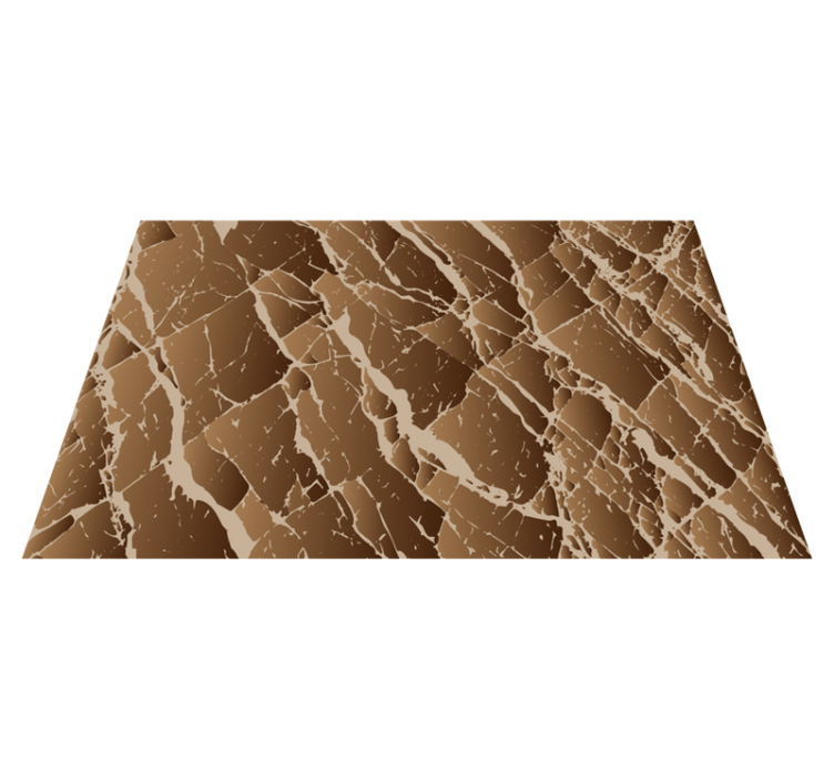 Brown marble effect dining room vinyl carpet - TenStickers