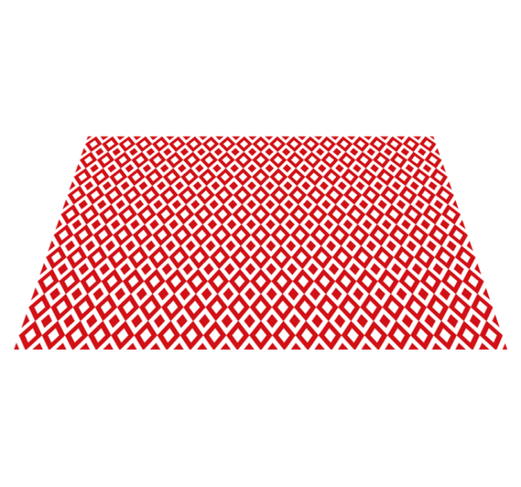 Diamond motif red vinyl carpet - TenStickers