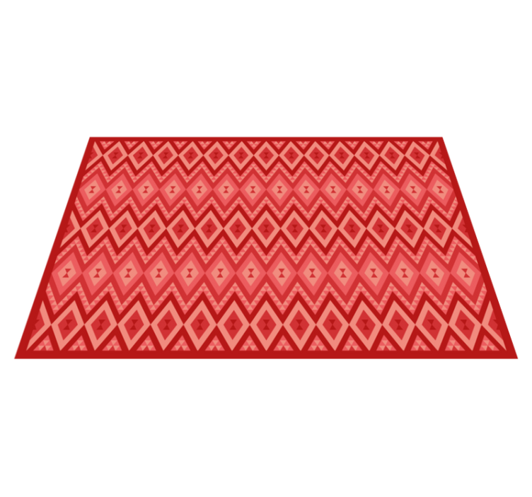 Ethnic vintage design red vinyl carpet - TenStickers