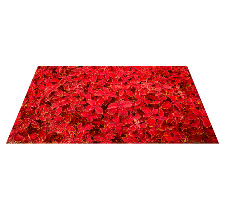 petal pattern red vinyl carpet - TenStickers