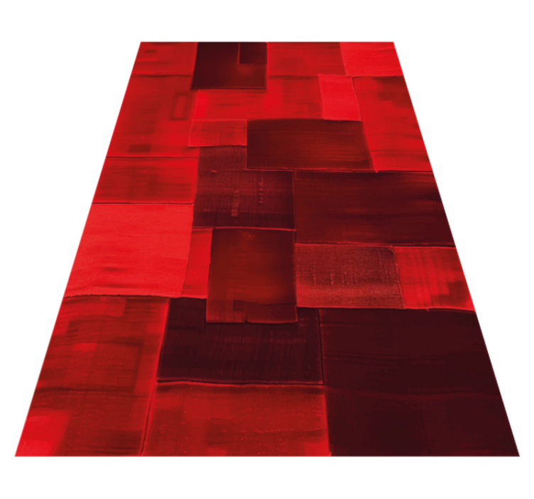 Reconstructed pattern red vinyl carpet - TenStickers