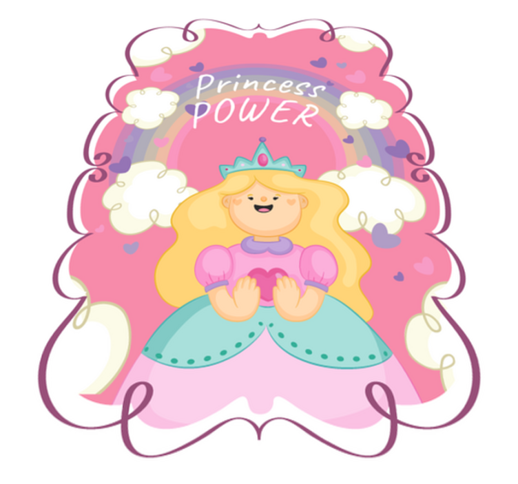 Princess Power Playmat kids vinyl carpet - TenStickers