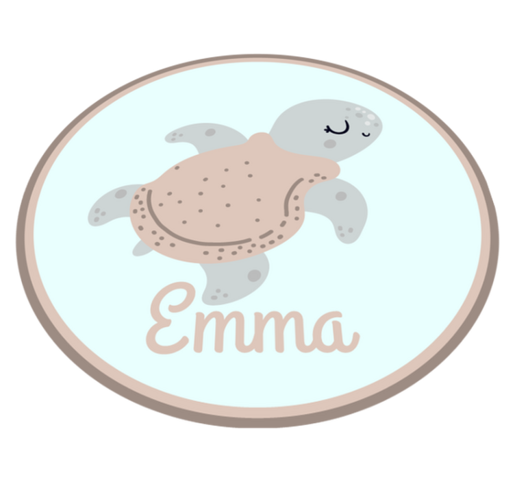 Customizable turtle custom vinyl carpet - TenStickers