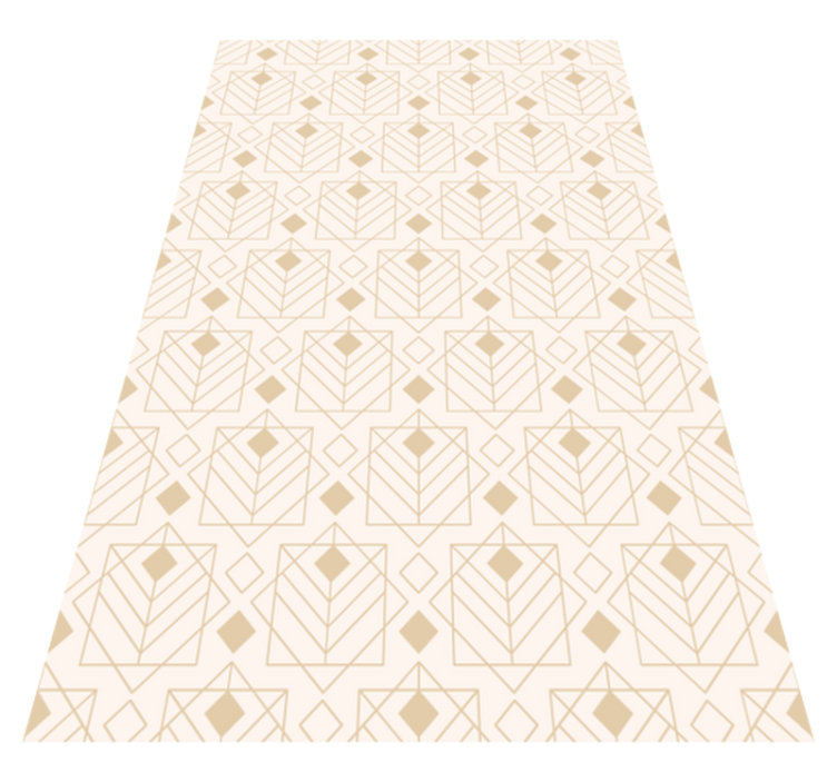 Art déco pattern beige vinyl carpet - TenStickers