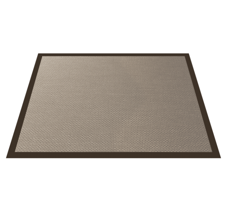 Darker color outline beige vinyl carpet - TenStickers