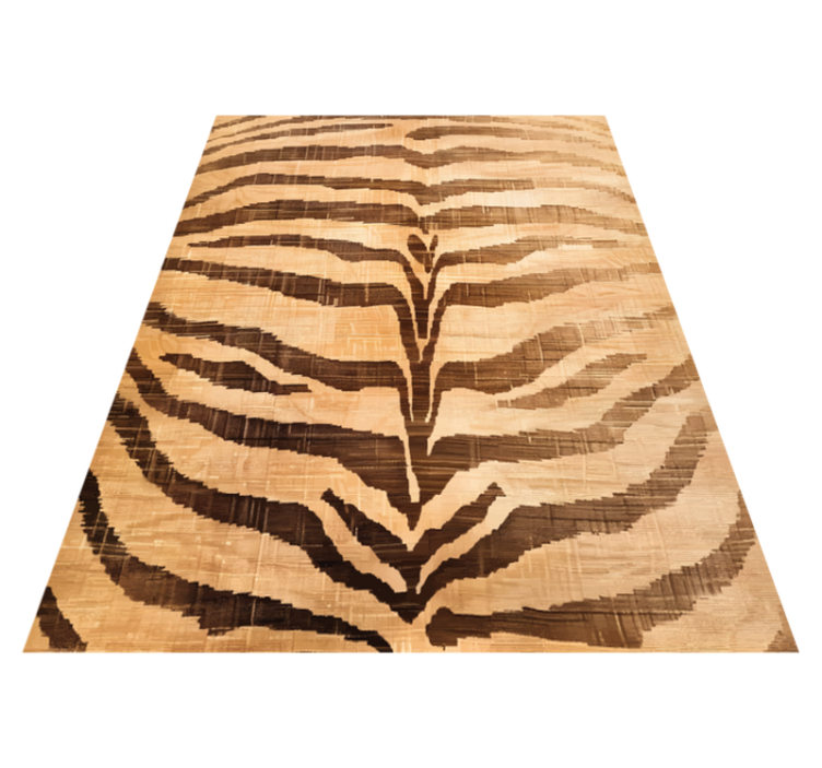 Tiger stripes beige vinyl carpet - TenStickers