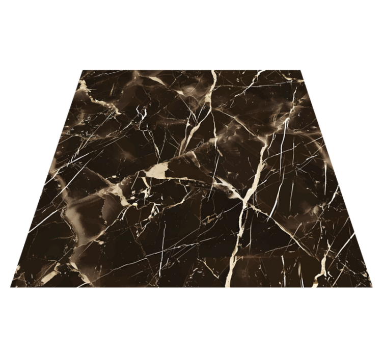 Dark brown shades marble vinyl carpet - TenStickers