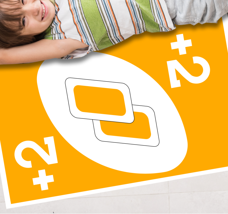 +2  card game vinyl carpet - TenStickers