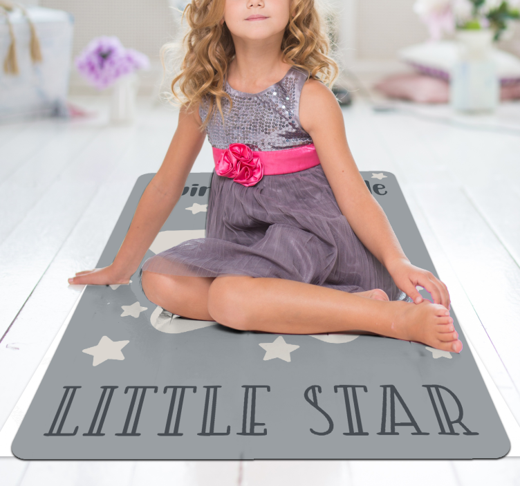 Twinkle Star Theme kids vinyl carpet - TenStickers
