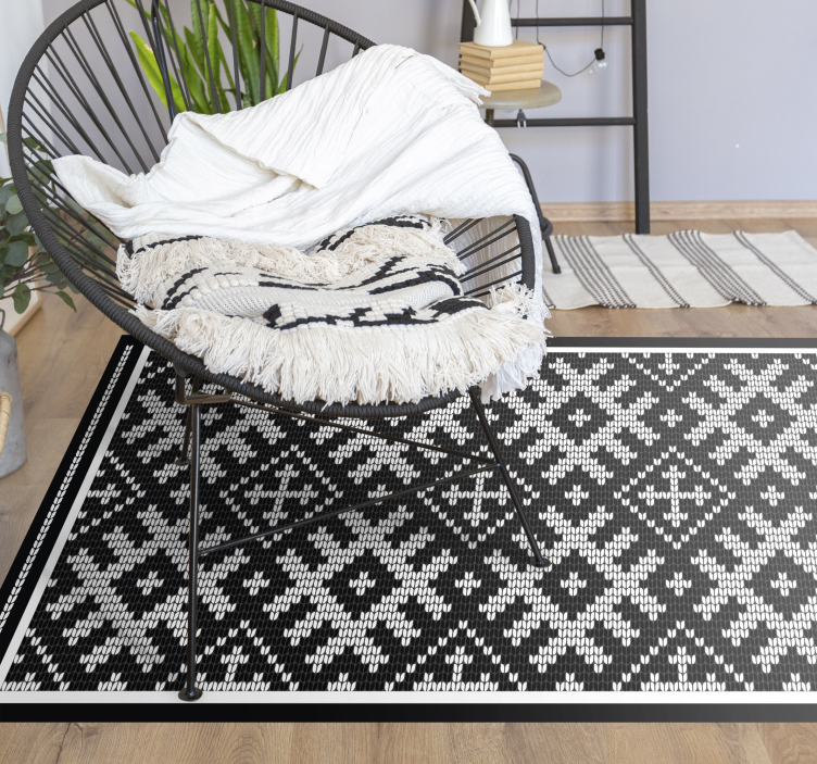 Nordic Inspired Pattern ethnic vinyl carpet - TenStickers